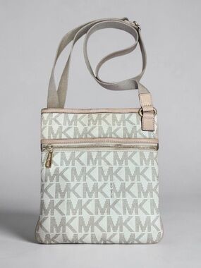 MICHAEL Michael Kors Monogram White & Beige Purse Crossbody Bag